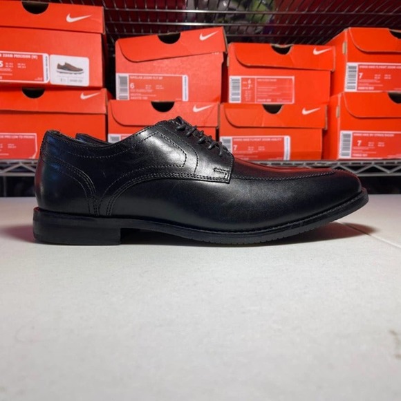 Rockport Style Purpose Plain Toe Oxfords Black - Picture 2 of 8